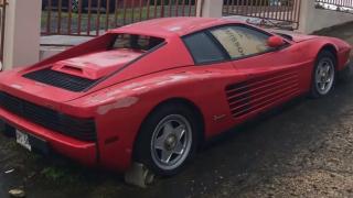 Легендарно Ferrari Testarossa стои под открито небе 17 години, продава се за...  ВИДЕО