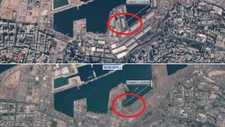 Кошмарна гледка: „Роскосмос” показа опустошения от взрива Бейрут на СНИМКИ от спътник