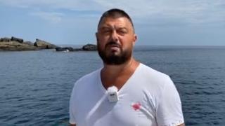 Бареков пробва десант от морето на затапения от палата на Прокопиев бряг, ето какво се случи ВИДЕО