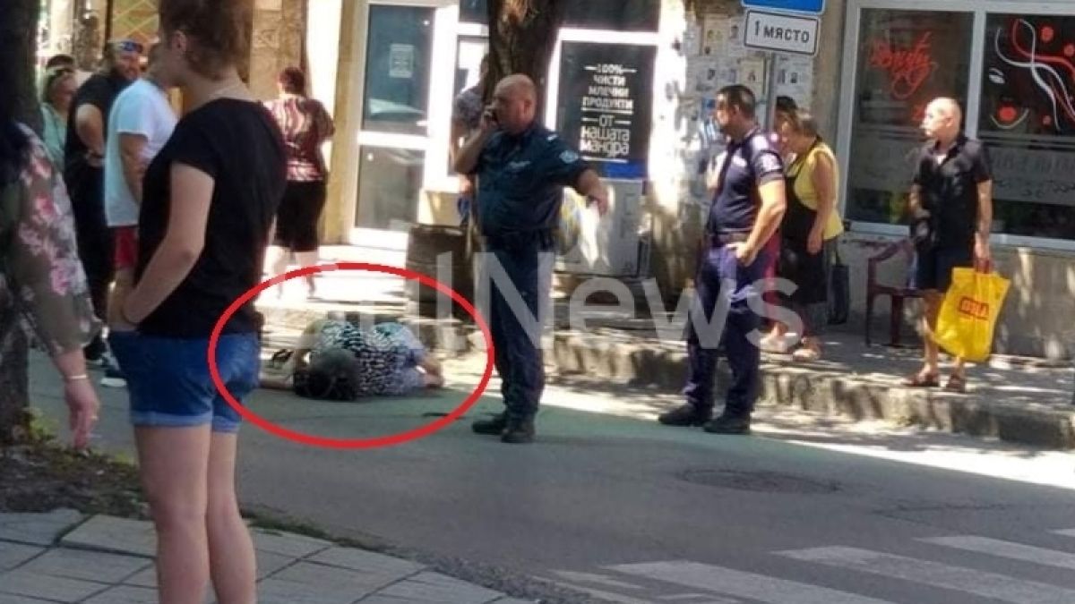 Извънредна ситуация в центъра на Враца, жена лежи на земята СНИМКИ 