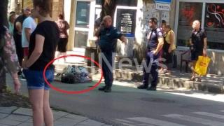 Извънредна ситуация в центъра на Враца, жена лежи на земята СНИМКИ 