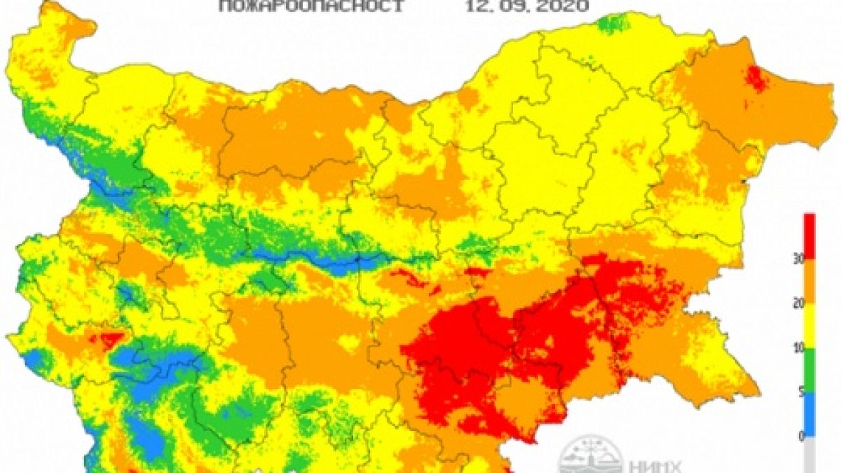 Голяма опасност е надвиснала над 8 области в България КАРТА