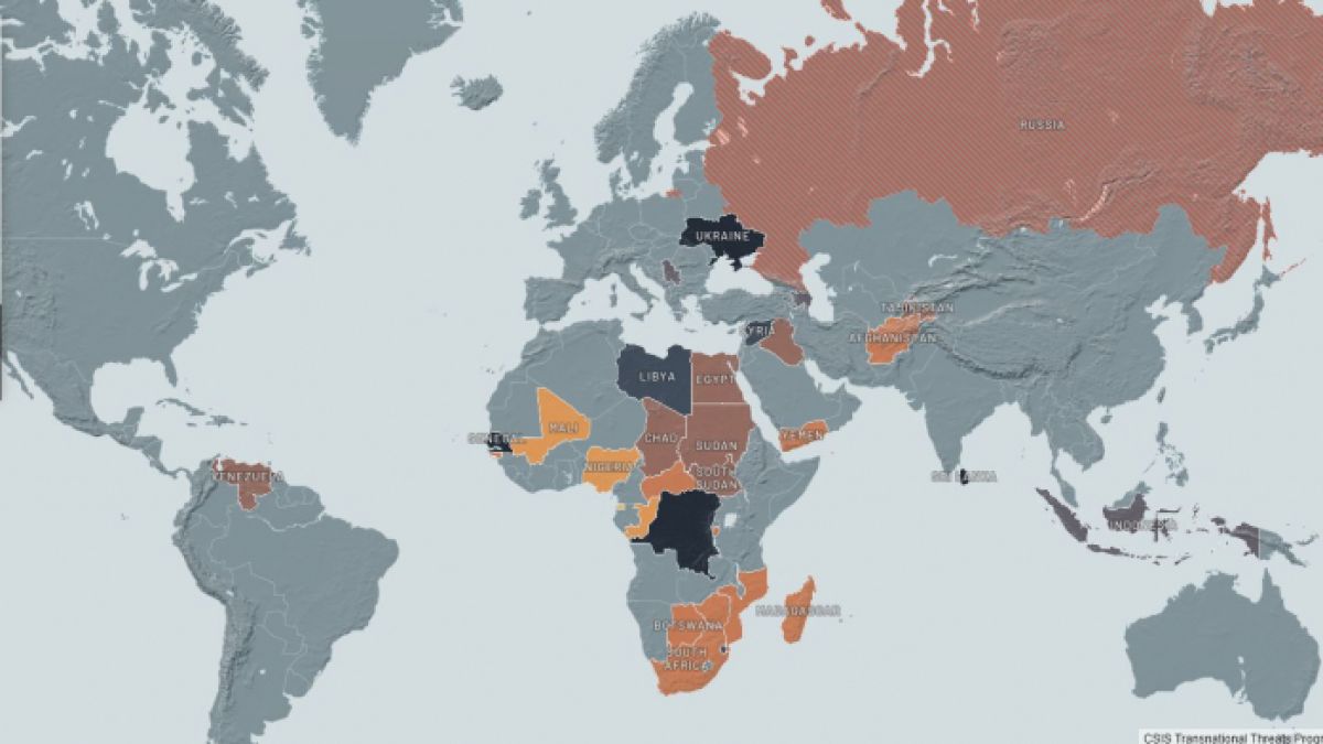 КАРТА разкрива къде са руските наемници по света