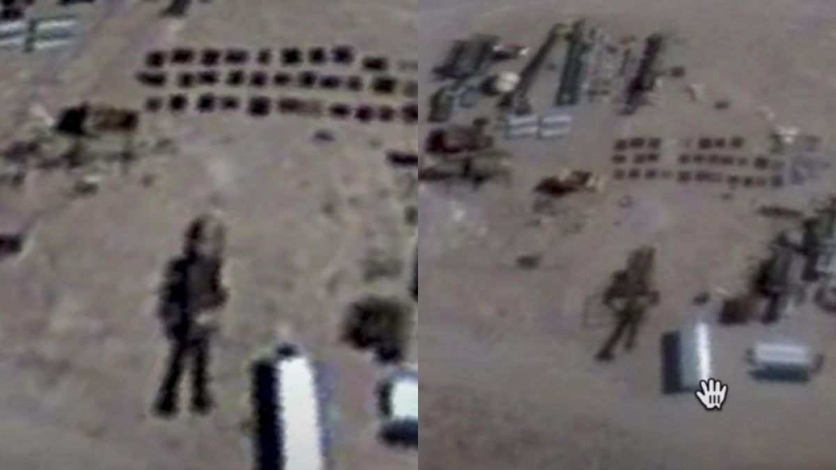 Забелязаха гигантски робот на извънземни в секретната база Зона 51 ВИДЕО