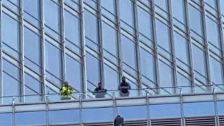 Опасна ситуация на Trump Tower в Чикаго ВИДЕО