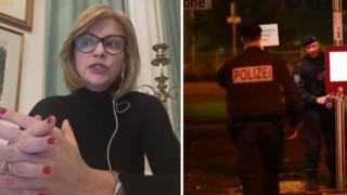 Миа Сантова на метри от касапницата във Виена ВИДЕО