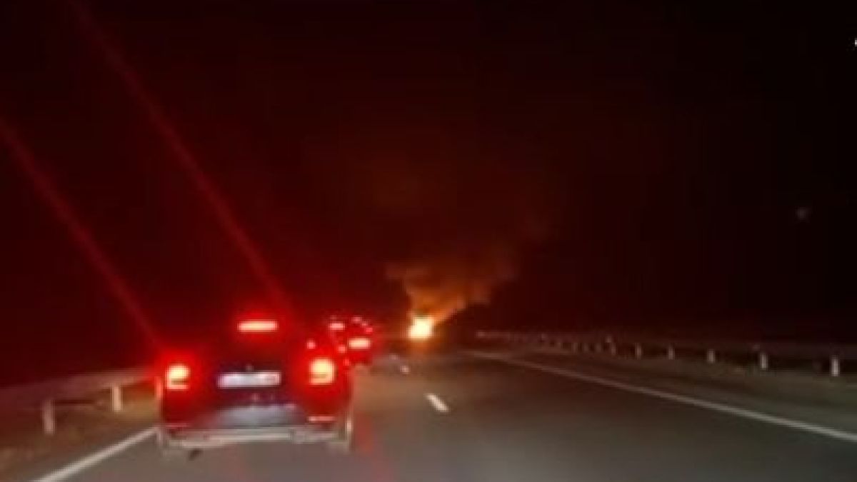 Огнен ад вся смут на АМ "Тракия" 