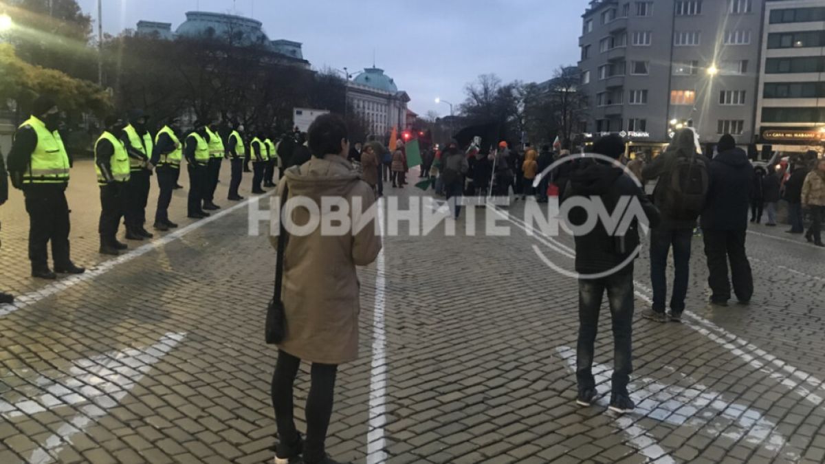 Шепа протестиращи пак правят поразии на площад Народно събрание СНИМКИ