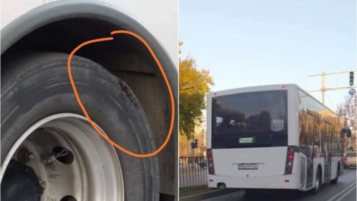 Пътници в Пловдив изпаднаха в ужас, като видяха гумите на автобуса си 
