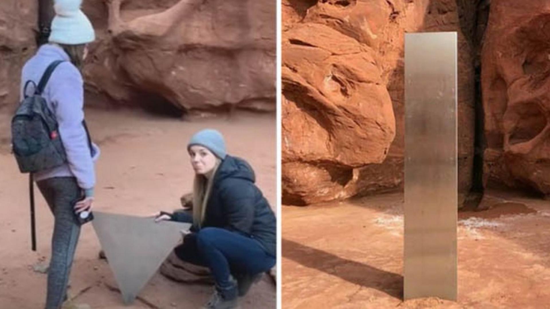 Зловещо същество се появи на мястото на изчезналия в Юта монолит 