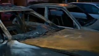Мистериозни палежи на автомобили в столичен квартал ВИДЕО