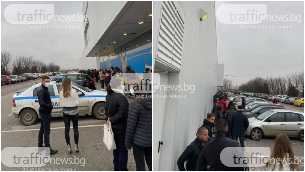 Стотици пловдивчани пак се блъскат и чакат с часове на опашка пред "Джъмбо"  СНИМКИ