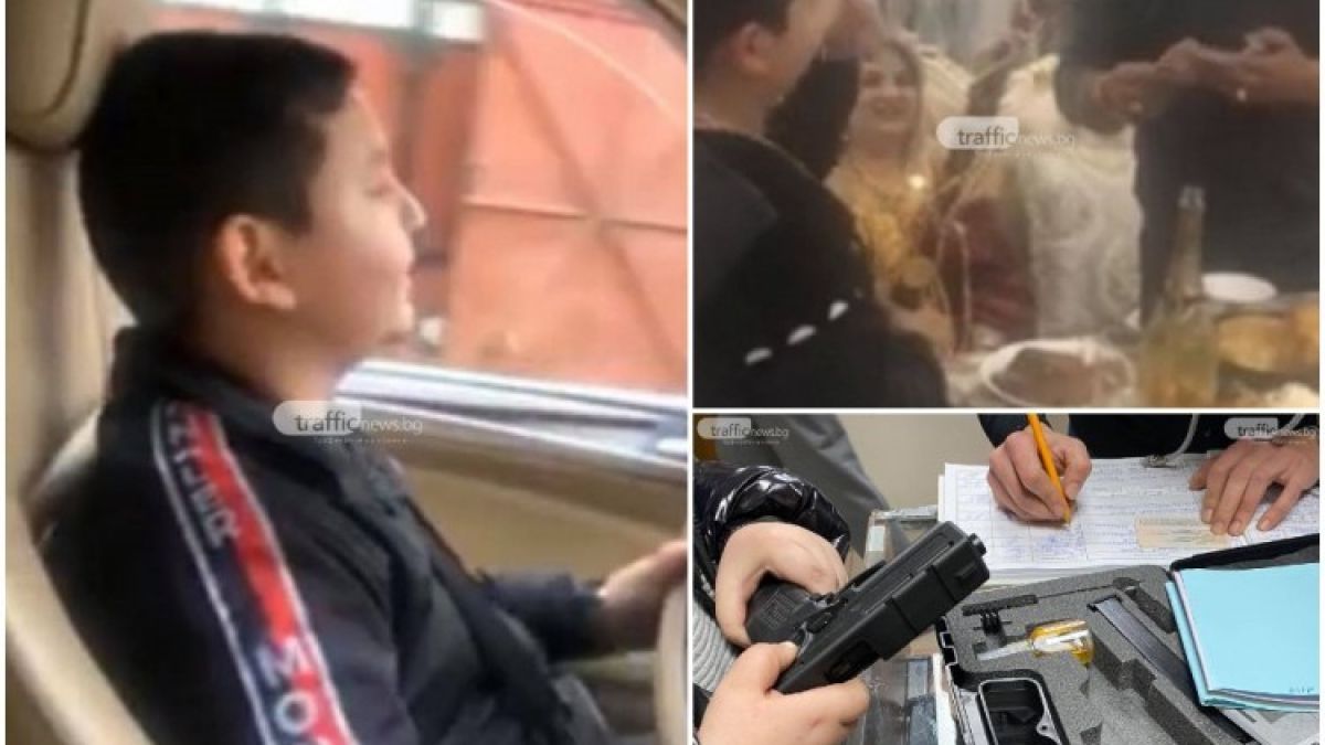 Ето какво се случи с 10 г. отроче на циганския барон Фончо, което шофира БМВ и позира с пистолет в ръка ВИДЕО