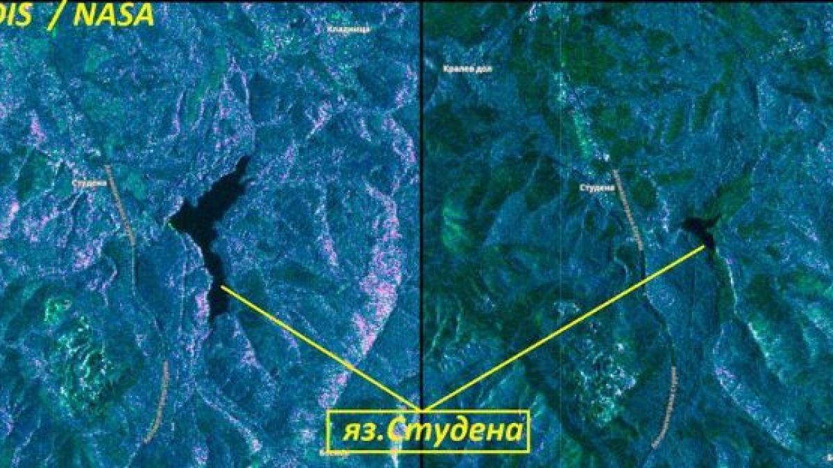 NASA показа сателитни СНИМКИ от пернишкия язовир "Студена", които озадачиха всички
