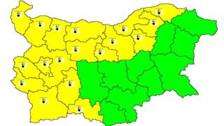НИМХ: Кучи студ скова България КАРТА