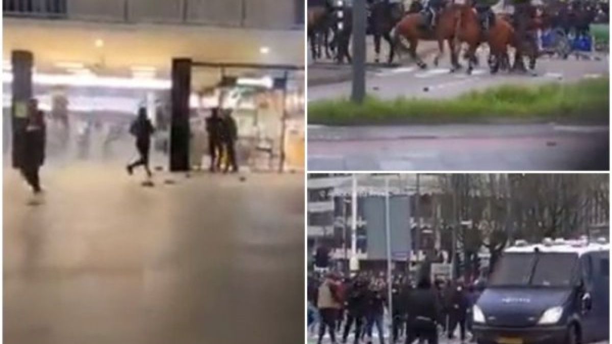 Почна се: Протестиращи срещу мерките за К-19 ограбват магазини ВИДЕО