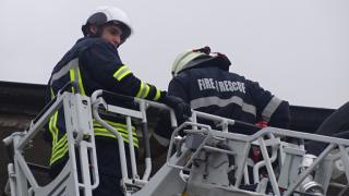 Пожар горя в сградата на бивше заведение в Пловдив