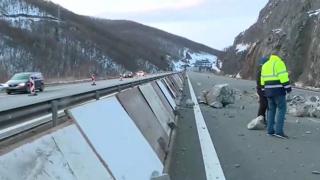 Важна новина за участъка на "Струма", където падна скална маса