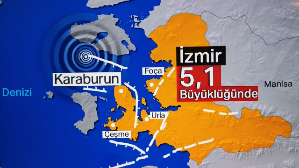 Втори силен трус край Измир и о. Лесбос 