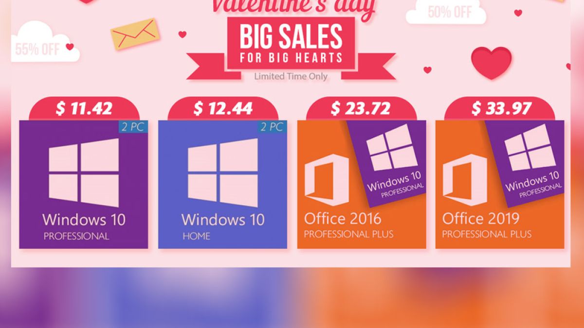 Февруарска разпродажба: Купете две, спестете повече! Windows 10 за по-малко от $ 5!