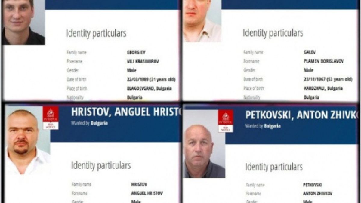 Четирима свирепи бандити от Пиринско сред най-търсените престъпници от Интерпол 