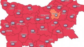 Кървава К-19 КАРТА на България, само една област не е в червената зона