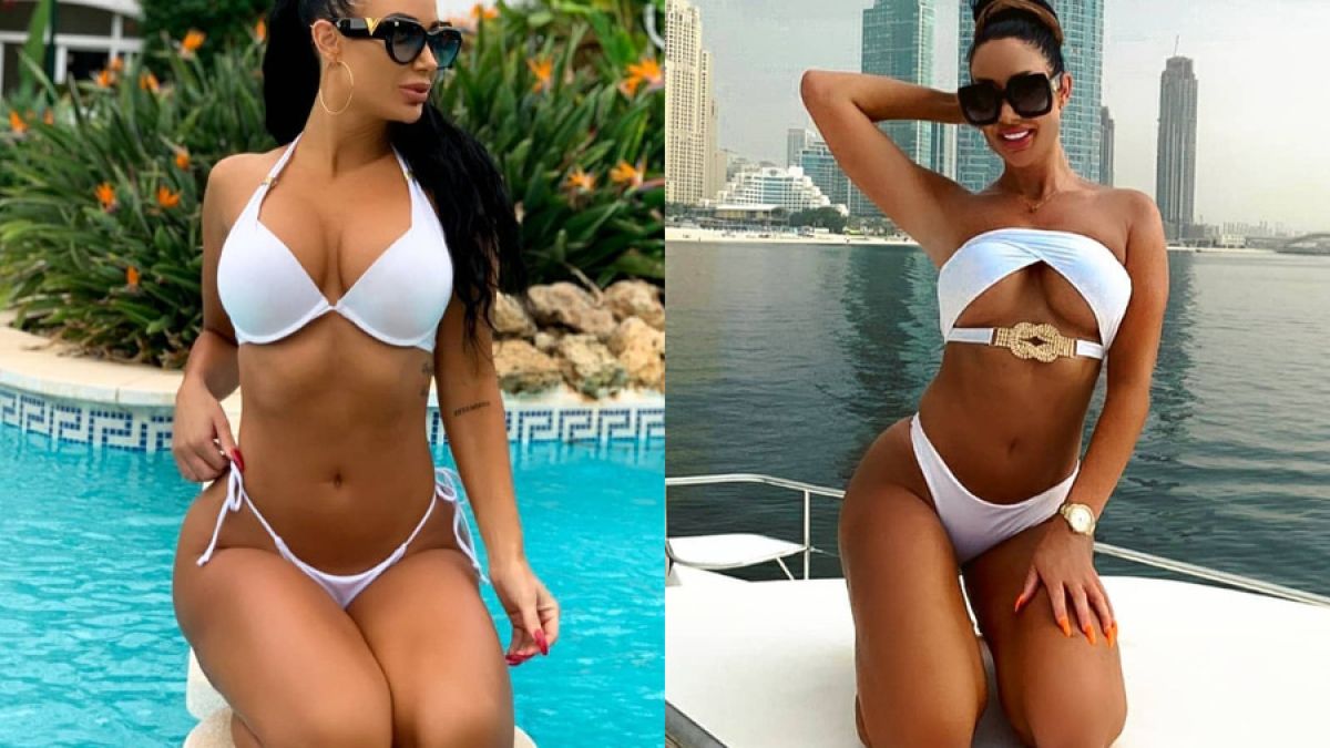 Секси стюардеса се разсъблича след като слиза от самолета СНИМКИ 18+