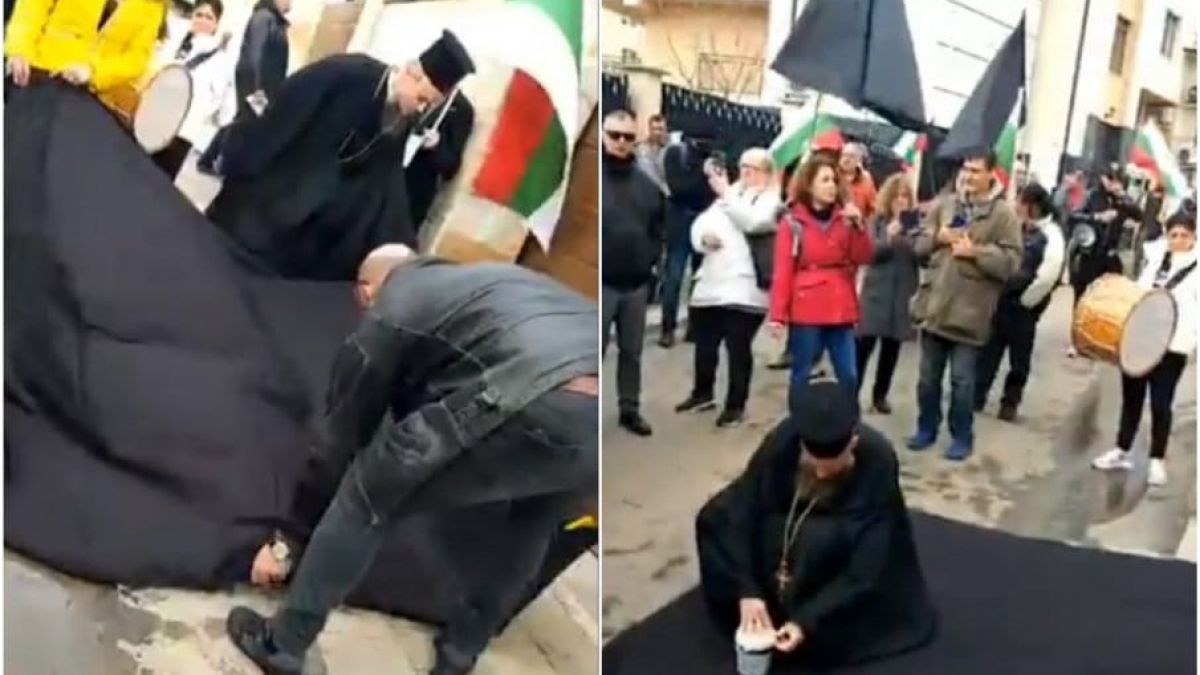 Синодът с позиция за черния чаршаф пред дома на Борисов, опънат от Дионисий