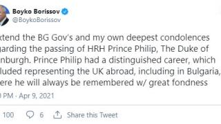 Борисов в траур заради смъртта на...