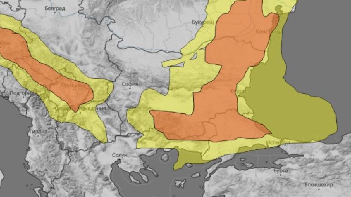 Meteo Balkans бие тревога за голяма опасност от суперклетъчни бури КАРТА
