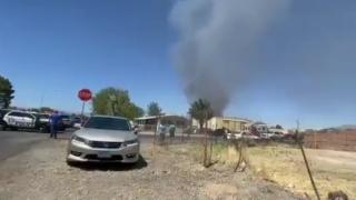 Инцидент: Военен самолет се разби до Лас Вегас ВИДЕО