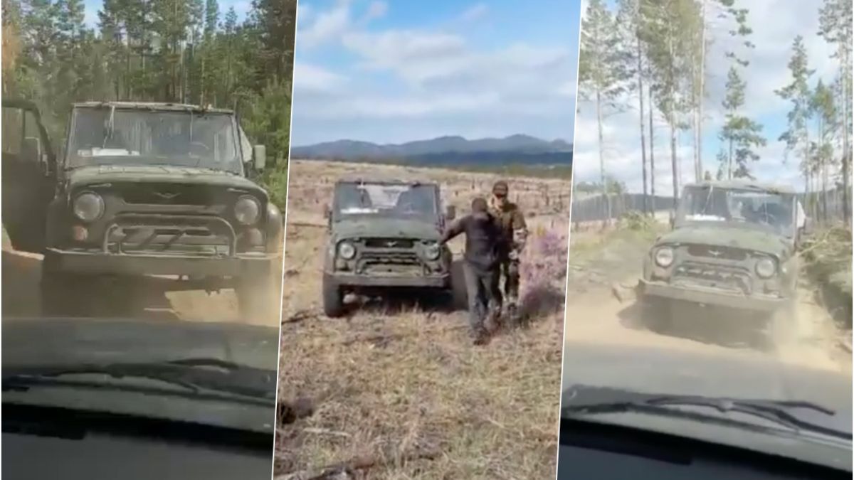 Екшън: Бракониери бягат с УАЗ-ка на заден ход от горските ВИДЕО