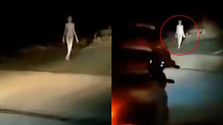 Уплашен мотоциклетист се вцепени, когато видя кой се взира в тъмното срещу него ВИДЕО