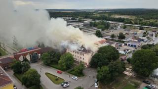 Огромен пожар бушува в завод "Неохим" в Димитровград, тече евакуация ВИДЕО