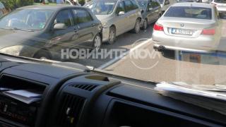 Огромно верижно меле край Стара Загора СНИМКИ