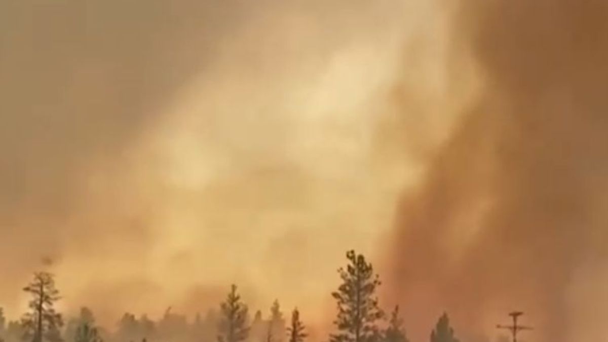 Рядка огнена стихия помете Калифорния ВИДЕО 