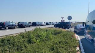 Вижте пътния ад на "Тракия" в една СНИМКА