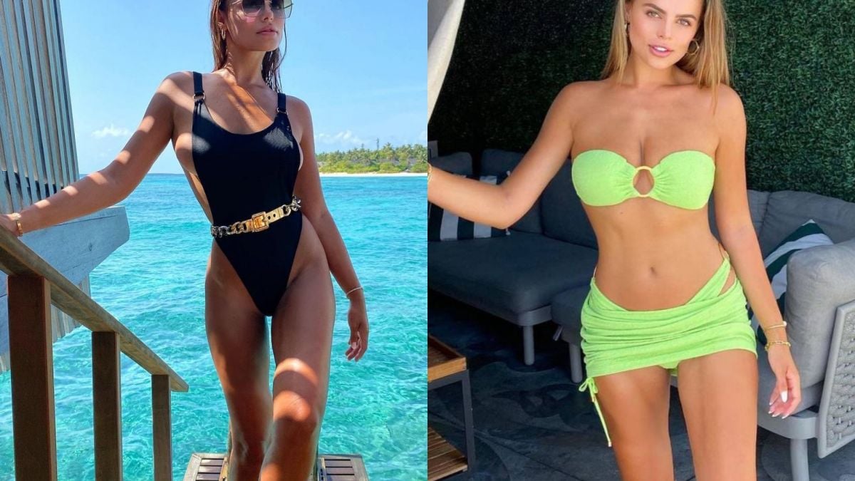 Моделка се изфука на парти с прозрачна рокля без нищо отдолу СНИМКИ 18+