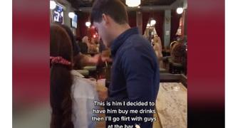 Жена показа на ВИДЕО как гаджето ѝ флиртува със сервитьорка, мрежата я оплю