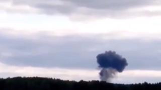 Екшън в небето: СУ-24 се разби в Русия ВИДЕО