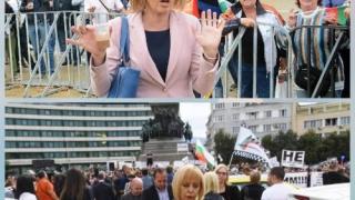Мрежата ври и кипи за екшъна с Манолова, Бабикян и Тошко на протеста СНИМКИ