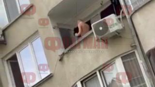 Резил! Култов участник от БГ реалити формат излезе полугол и започна да... точи ножа ВИДЕО 18+
