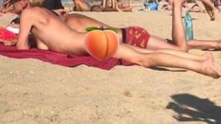 Мераклийка за президент с чисто голи СНИМКИ 18+ от плажа