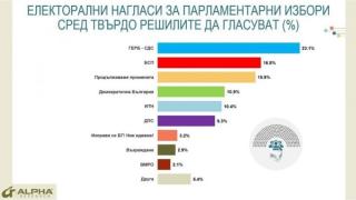 "Алфа Рисърч" обяви горещо проучване за резултатите от изборите 2 в 1, ако са днес ТАБЛИЦИ 