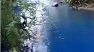 Река в пловдивско село смени цвета си ВИДЕО 