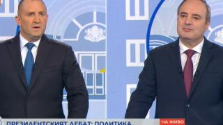Герджиков захапа здраво Радев на първия дебат, а президентът заговори за нова партия ВИДЕО