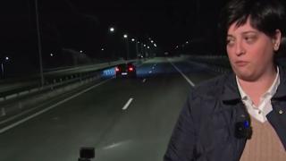 Драматично среднощно ВИДЕО от движението на автобуса ковчег мигове преди взрива