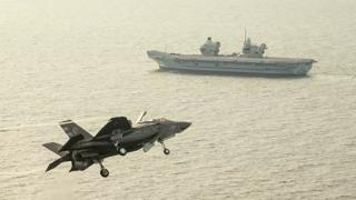 ВИДЕО е запечатало падането на британския изтребител F-35 в Средиземно море