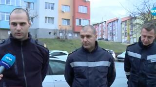 Ето ги героите, спасили живеещите в изгорелия блок в Благоевград ВИДЕО
