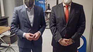 Иван Гешев проведе работна среща с председателя на Групата на ЕНП в Европейския парламент